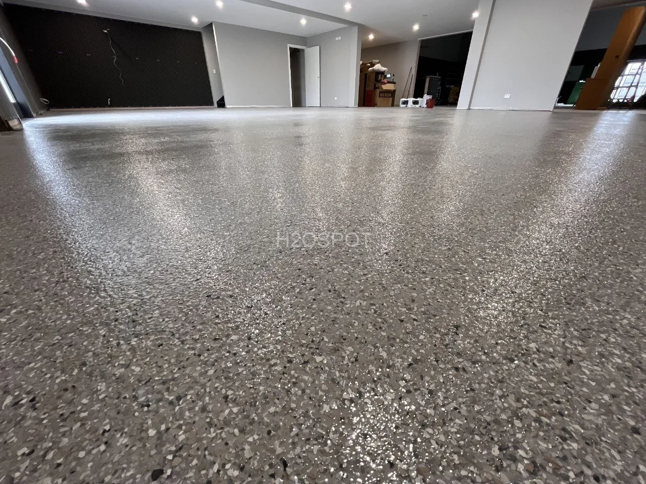 Ash Ultra Flake epoxy floor, Cranbourne East